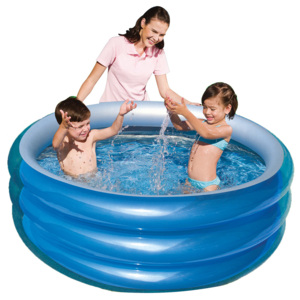 Bestway Dětský bazén Metallic 150x53 cm s nožní pumpou