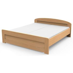 Dřevěná postel Petra - rovné čelo 200x90 Dub