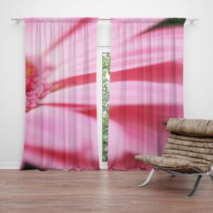 Závěs SABLIO - Růžová gerbera 140x250