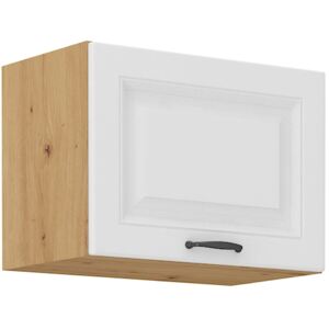Kuchyňská skříňka s otevíráním nahoru šířka 50 cm - 29 - PROVENCE - Bílá matná / Dub Artisan