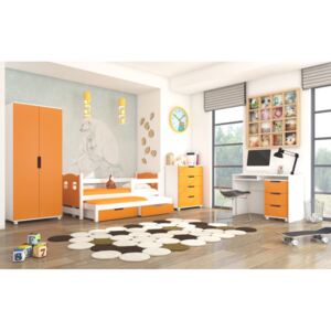 Oranžový nábytek dětský pokoj Roslin
