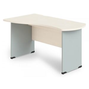 Rohový stůl Manager, levý 180 x 120 cm bříza