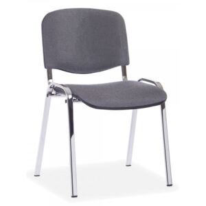 Konferenční židle Viva, chromované nohy šedá