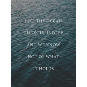 Ilustrace Like the ocean the soul is deep, Finlay & Noa