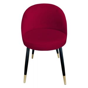 Moderní čalouněná židle Glamon s černo-zlatými nohami Magic velvet 31