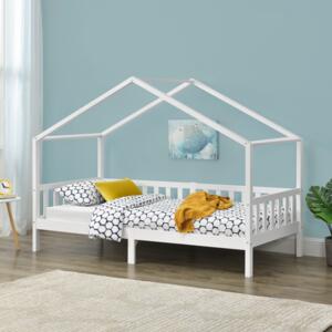 [en.casa] Dětská postel AAKB-8754 90x200 cm bílá