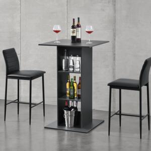[en.casa] Barový stůl "Visby" ABBT-4902 tmavě šedý