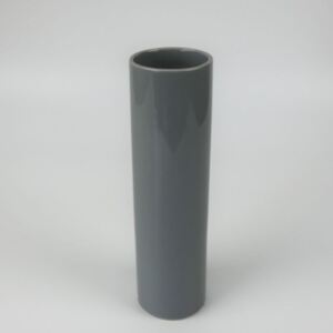 Šedá porcelánová váza Polly- střední 25 cm