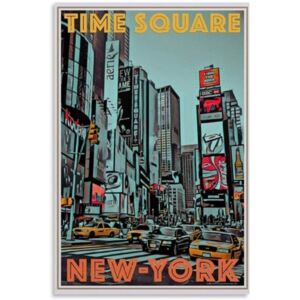 Plechová cedule Time Square