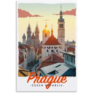 Plechová cedule Prague