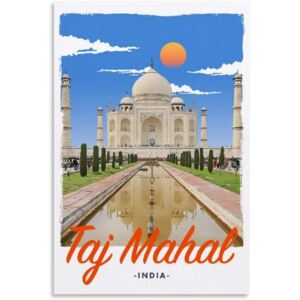 Plechová cedule Taj Mahal