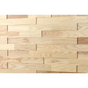 JASAN 200- broušený dřevěný obklad, lamela 3D (Dřevěný obklad z masivního dřeva. Dekorativní výzdoba stěn v interiéru.)