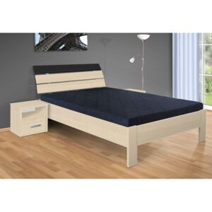 Nabytekmorava postel Darina 200x160 cm matrace: bez matrace, Barva postele: bříza 1715, Úložný prostor: bez úložného prostoru