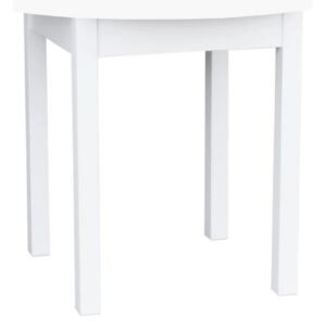 Kulatý malý stůl 80 cm Clefy bílý