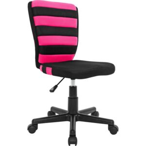 OTOČNÁ ŽIDLE PRO MLADÉ, černá, pink, síťovina Carryhome - Dětské otočné židle
