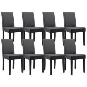 [en.casa] Jídelní židle 8 x HTMY-9703 tmavě šedá