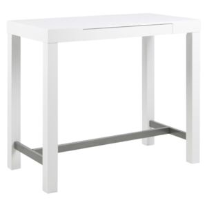 Scandi Bílý barový stůl Helena 120 cm