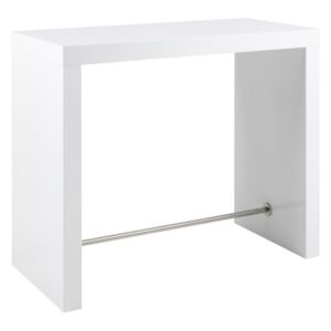 Scandi Bílý barový stůl Julien 130 cm