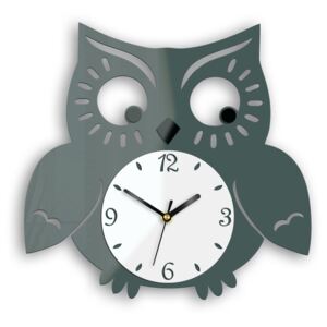 Moderní nástěnné hodiny MRS. OWL HMCNH067 (nalepovací hodiny na stěnu)