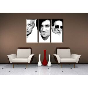 Ručně malovaný POP Art Sleva 25 % obraz Die Ärzte 3 dílný 120X80 cm da2/24h