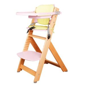 BRADOP Židle dětská rostoucí přírodní/růžová - (š/v/h) 50 x 84 x 56 cm