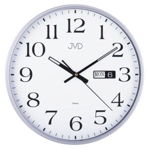 Netikající hodiny JVD sweep HP671.4 (Netikající tiché nástěnné s datumovkou)
