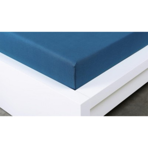 XPOSE ® Jersey prostěradlo Exclusive dvoulůžko - tmavě modrá 200x220 cm