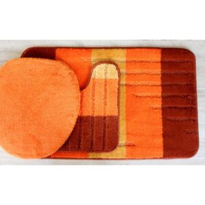 Koupelnová předložka Comfort oranžová - 3 set