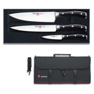 Wüsthof CLASSIC IKON Sada nožů 3 ks + kuchařská taška 9601+7379