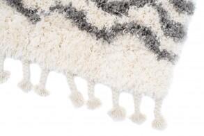 Makro Abra Kusový koberec Shaggy AZTEC FA60B Krémový Rozměr: 200x300 cm
