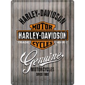 Nostalgic Art Plechová cedule: Harley-Davidson (metal genuine) - 40x30 cm