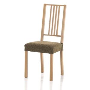 Forbyt Potah elastický na sedák židle, Petra komplet 2 ks, hnědý