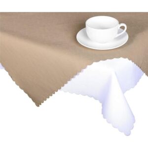 Forbyt Ubrus s nešpinivou úpravou, Jednobarevný Deštík, kávový 80 x 80 cm Velikost: 80 x 80 cm