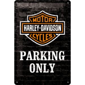 Nostalgic Art Plechová cedule: Harley-Davidson Parking Only - 30x20 cm