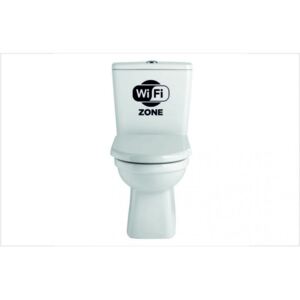 Samolepka na WC - WIFI zóna