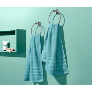 Froté ručníky, 2 ks, modrozelené