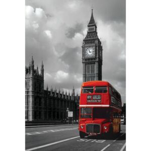 Plakát, Obraz - Londýn - red bus, (61 x 91,5 cm)