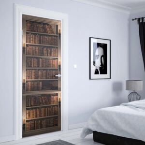 GLIX Fototapeta na dveře - Bookshelves + lepidlo ZDARMA