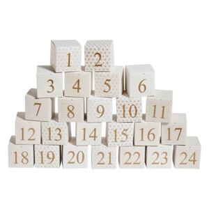Adventní kalendář krabičky s geometrickým vzorem