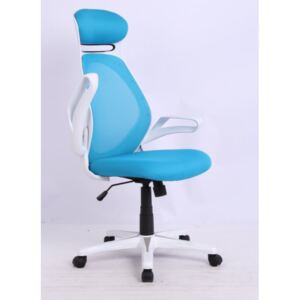 Kancelářská otočná židle GALLA — látka, více barev Modrá