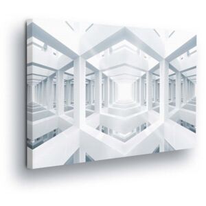 GLIX Obraz na plátně - Bílá Architektura 50x70 cm