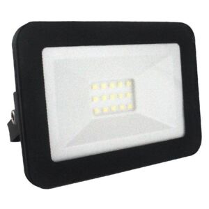 Venkovní LED nástěnný reflektor, 10W, neutrální bílá, černý, IP65