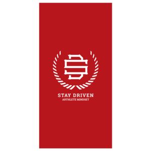 Rychleschnoucí ručník STAY DRIVEN red, 50 x 100 cm