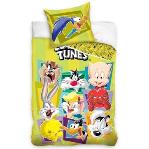 Carbotex dětské povlečení bavlna Looney Tunes 140x200+70x90 cm