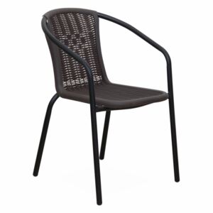 Zahradní židle Vernell (černá)