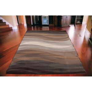 Kusový koberec PP Vlnky hnědý, Velikosti 80x150cm