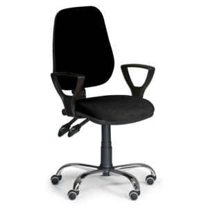 B2B Partner Kancelářská židle COMFORT s područkami, černá + Záruka 7 let