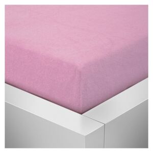 Písecké lůžkoviny Froté prostěradlo 70x140 - Růžové