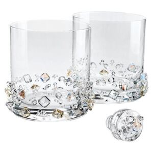 Bohemia Crystal Set whiskových skleniček Ledové osvěžení zdobený český
