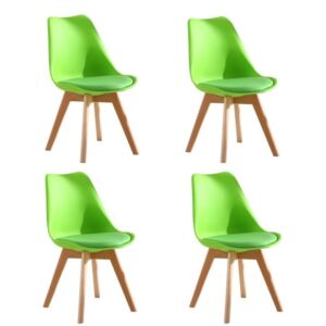 Jídelní židle PORTO - zelená (sada 4ks)